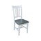 International Concepts Round 42 in. Dual Drop Leaf Dining Table with 4 Splat Back Chairs - 5 Piece Dining Set, 42 in W K05-42DP-C10-4 - alternate 3